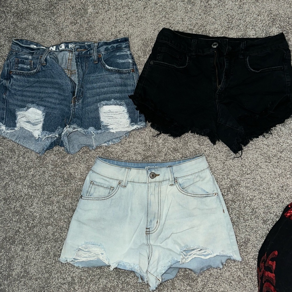 3 pairs of shorts, various brands